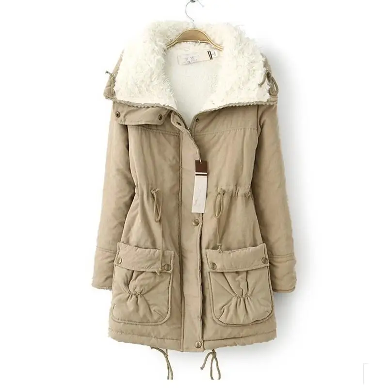 

New Autumn Winter Jacket Coat Women Parka Woman Clothes Solid Long Jacket Slim Plus Size Womens Winter Jackets And Coats