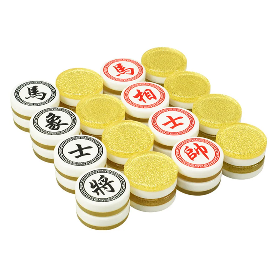 BSTFAMLY китайские шахматы Xiang Qi деревянная коробка акриловые штуки диаметр 35 мм