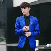 Классический Мужской Блейзер Куртки Черный Синий модный бизнес Банкетный Свадебный мужской костюм пальто Размер S M L XL 2XL 3XL