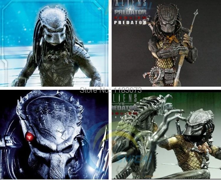 Alien VS Predator Warrior Deluxe Movie Alien Mask забавные страшные маски хищника для взрослых Карнавальный маскарадный костюм на Хэллоуин