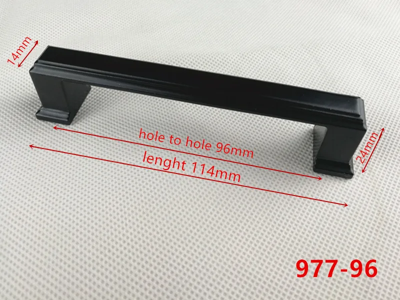 Расстояние между отверстиями 96 мм цинковый сплав Черный кабинет ручки американский стиль Кухня дверные ручки для выдвижных ящиков ручка для мебели