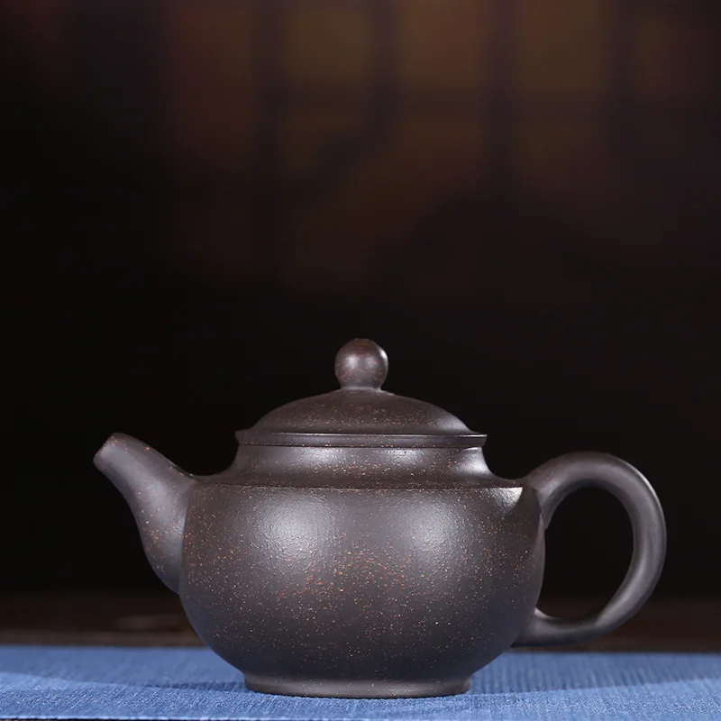 

Quality Goods Manual Make Raw Ore Black Cinnabar Black Gold Just To Pick Up Only Kettle Kungfu Online Teapot Tea Set Gift