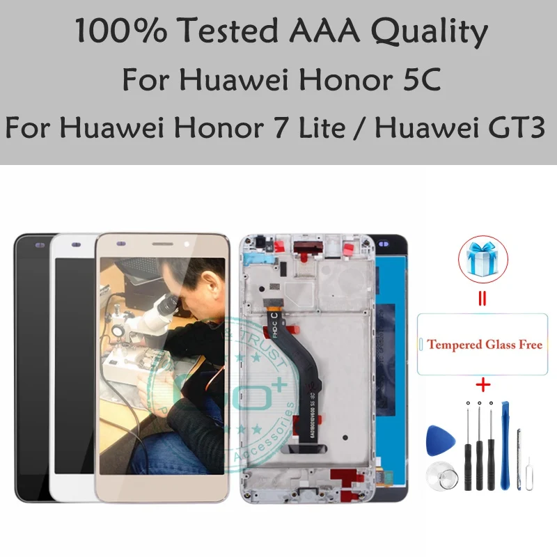 AAA качественный ЖК дисплей Honor 5C экран для 7 Lite дигитайзер Huawei GT3 запасные части