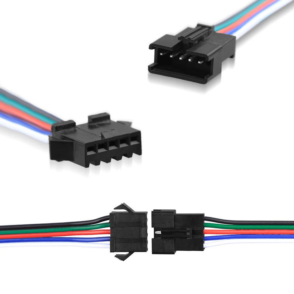 5 компл./лот JST SM разъем 2pin/3pin/4pin/5pin мужской и женский набор проводов кабель для