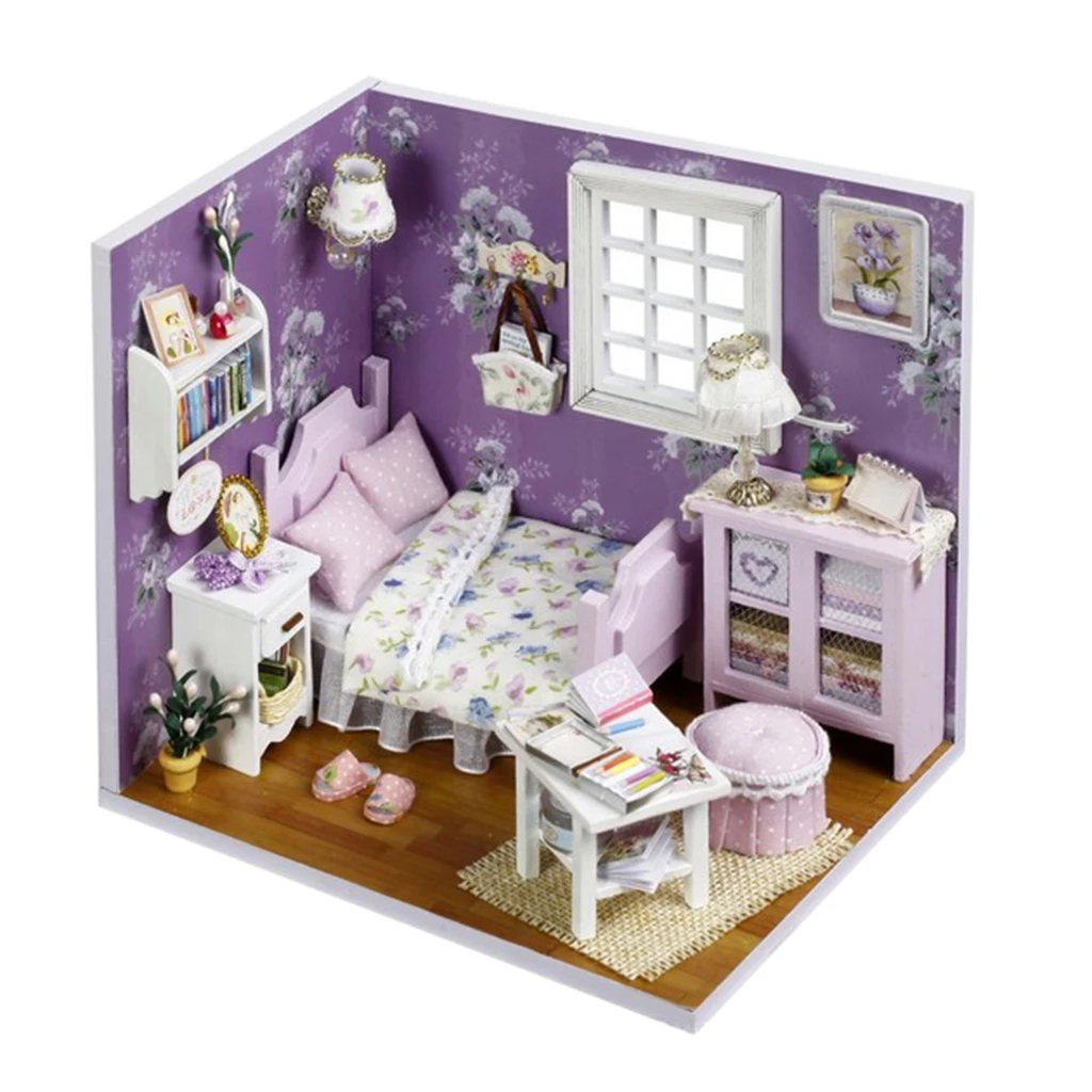 Aliexpress.com : Buy DIY Wooden Miniature Dollhouse Kit ...