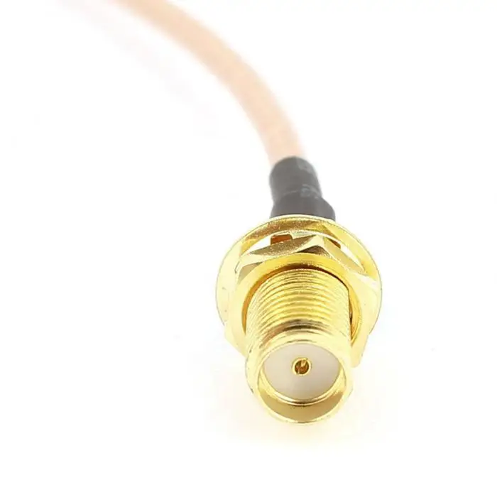 New SMA Female Jack Connector Switch CRC9 Male Plug Right Angle Convertor RG316 Cable 15CM Adapter HUG-Deals