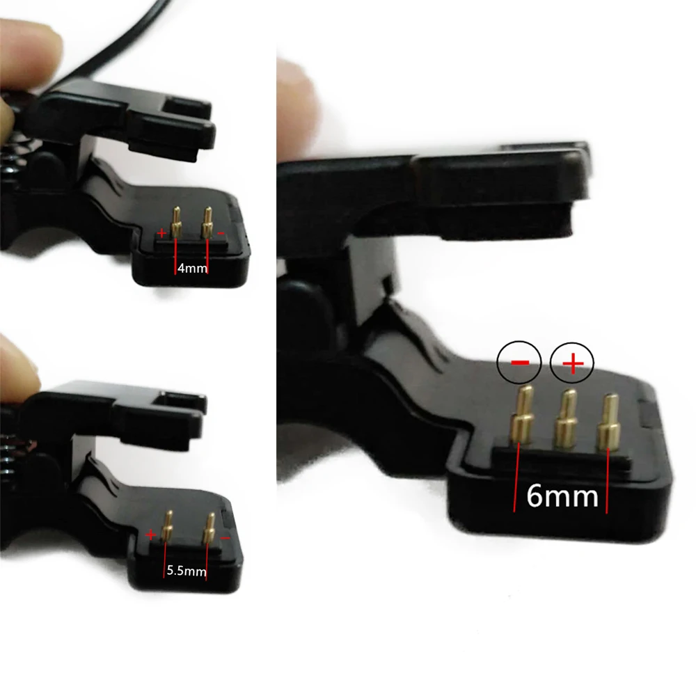 TW64 68 зарядка через usb кабель Зарядное устройство зажим для смарт-часов Универсальный 2/3 шпильки пространство 4/5. 5/6 мм мобильного телефона Зарядное устройство s аксессуар