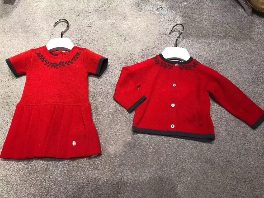 

baby girls clothes set Cardigan and dress 2 pecs for girls Autumn clothes available in early September