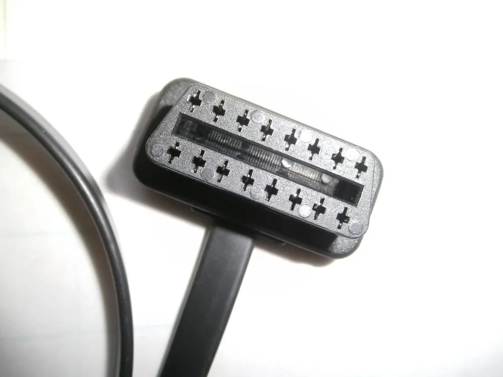 50 шт. плоский тонкий как лапша OBD OBDII OBD2 кабель удлинитель 16pin|obd2 cable|obdii obd2obd2 connector |