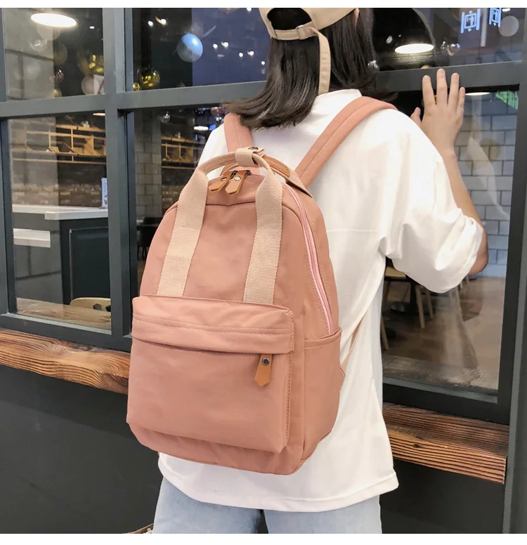 Bag bag female Korean high school students backpack ins wind ancient campus fashion small backpack