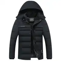 パーカー男性コート 2019 冬のジャケットの男性厚みのフード付き防水生き抜く暖かいコート父親服カジュアル男性のオーバーコート