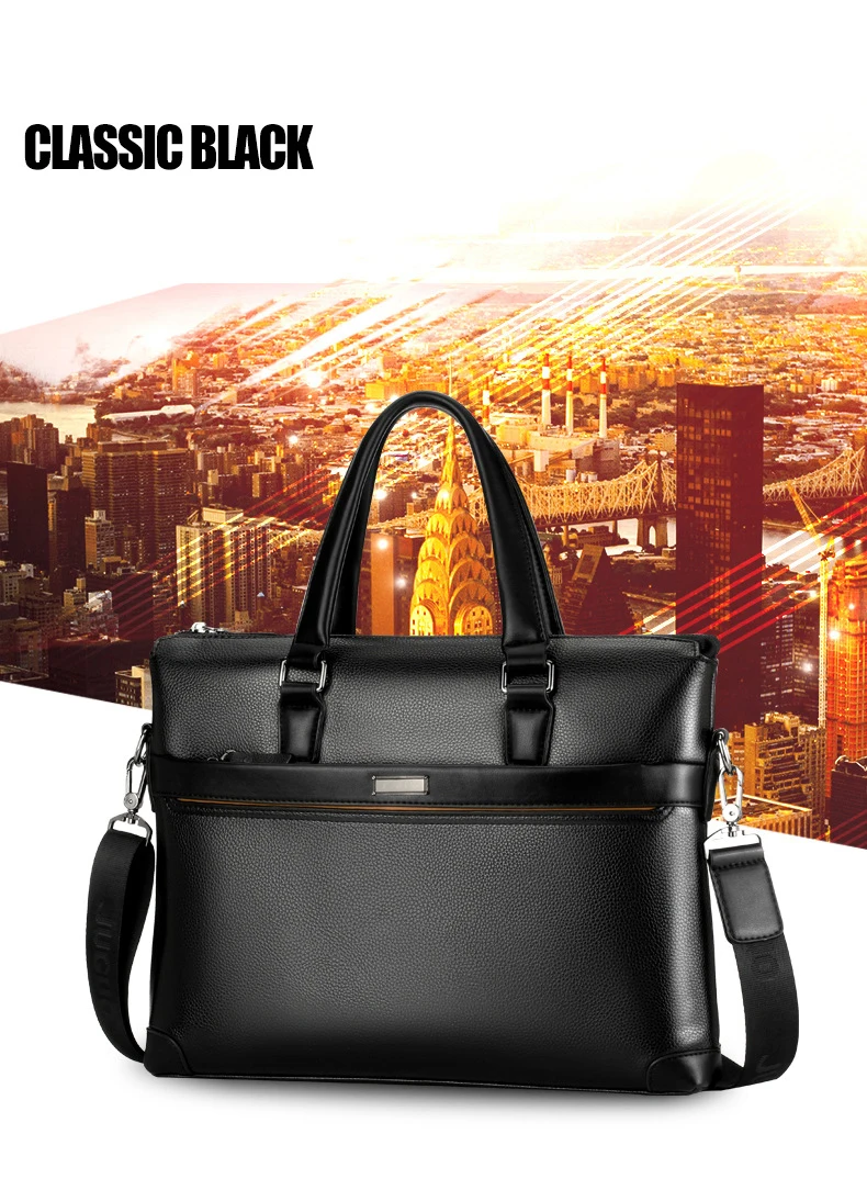 Новые роскошные Pu кожа Бизнес Мужская портфель Винтаж мужской моды сумка мужская сумка мальчик повседневная сумка компьютер сумка