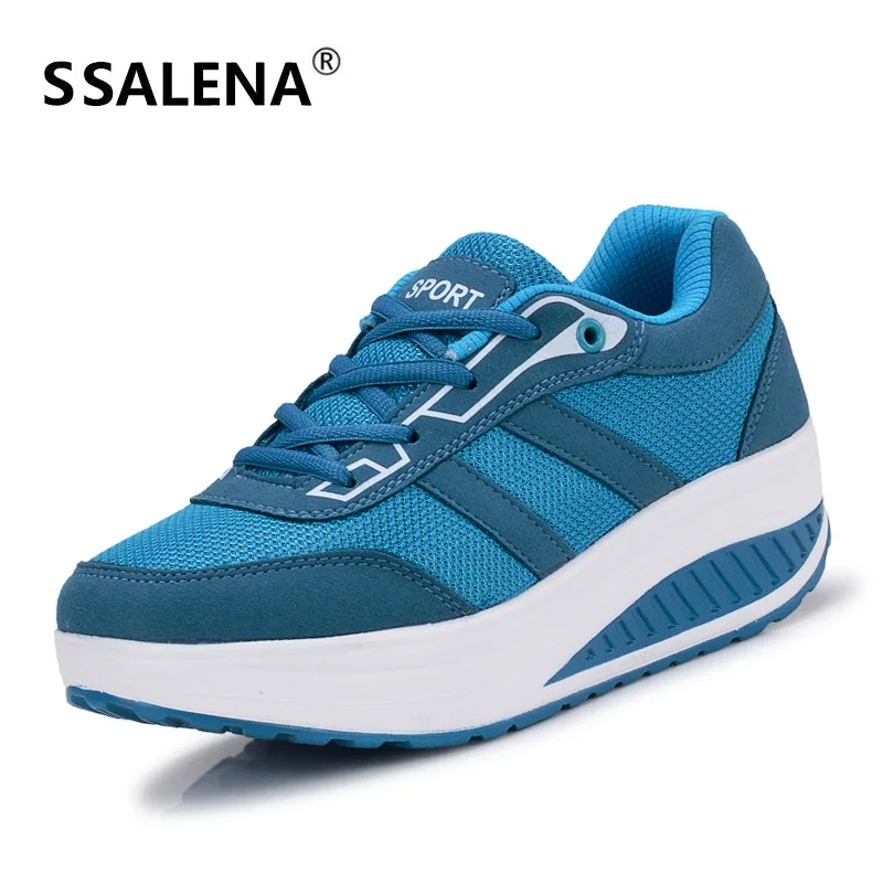 

Spring Women Running Shoes Women Walking Shoes Low To Help Rocking Platform Shoes Slip Resistant Outdoor Sports Shoes #B2118