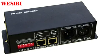 

3 Channel DMX Decoder 3CH DMX512 RGB Dimmer Controller Constant Voltage Common Anode for RGB LED Strip Lights