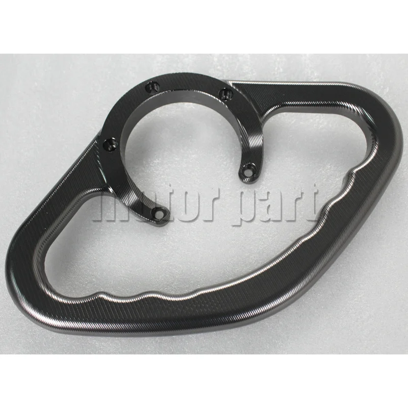 thumbnail interactive-video image 1 of Motorcycle Passenger Grab Bar For Suzuki GSXR/GSXS - 5-Hole Aluminum Handle For Rear Seat (Black) 1 of 12