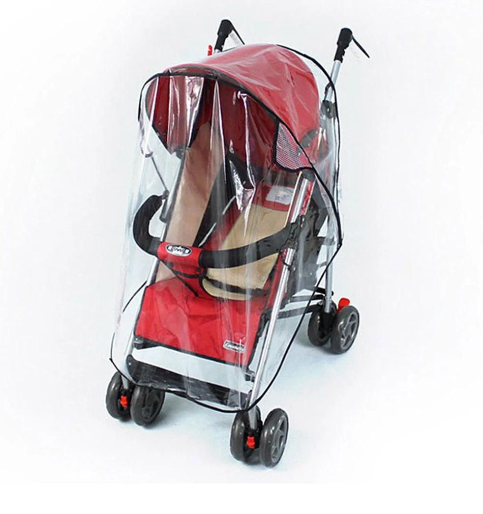 Baby stroller Accessories Rain cover Carriages Wind Dust Shield Zipper Baby Pushchair Wheelchair Cover Stroller Accessories
