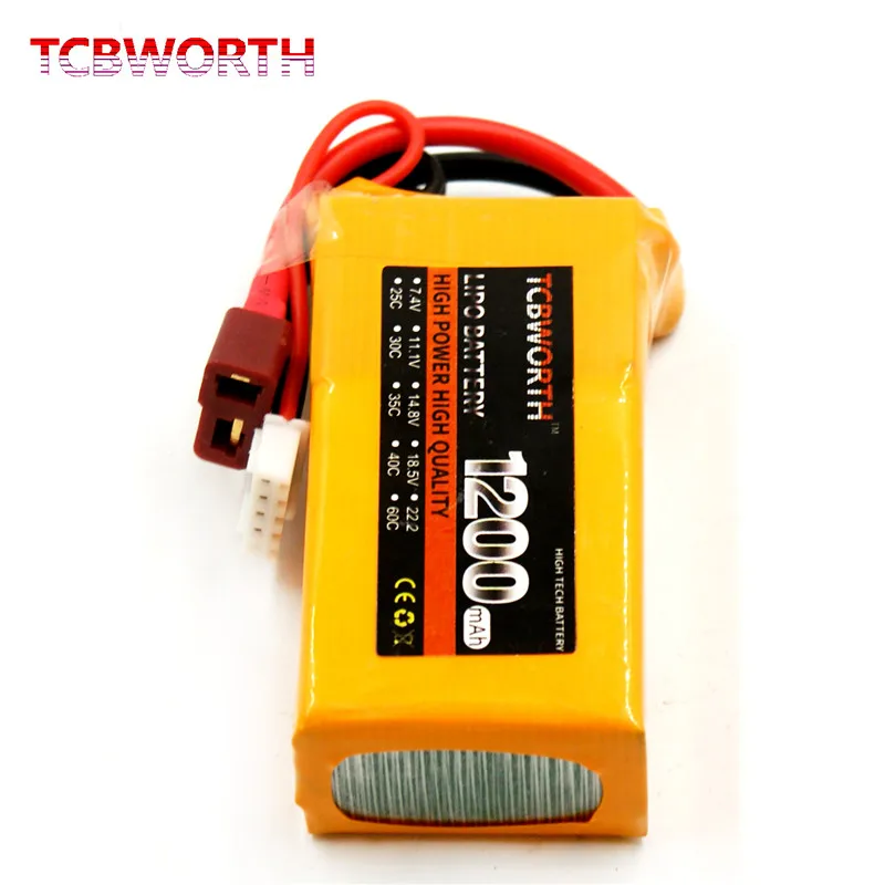 RC LiPo батарея 4S 14 8 V 1200 mAh 30C 60C для вертолет самолет автомобиль Лодка Квадрокоптер