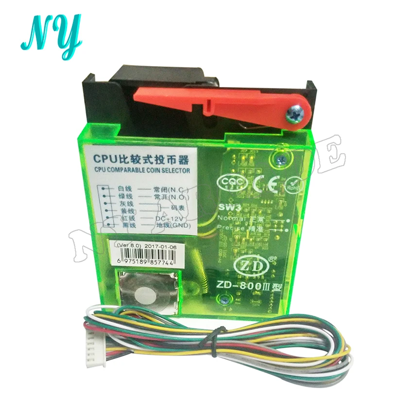 

New Plastic Panel Advanced Top Entry CPU Coin Selector Coin Acceptor For Vending Machines Arcade Machines for euro peso dollar