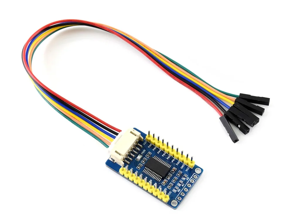 Плата расширения IO Waveshare MCP23017 плата I2C расширение 16I/O совместима с Raspberry Pi / micro:bit