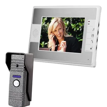 

7" TFT LCD Screen Video Door Phone Home Security IR Night Vision Rainproof