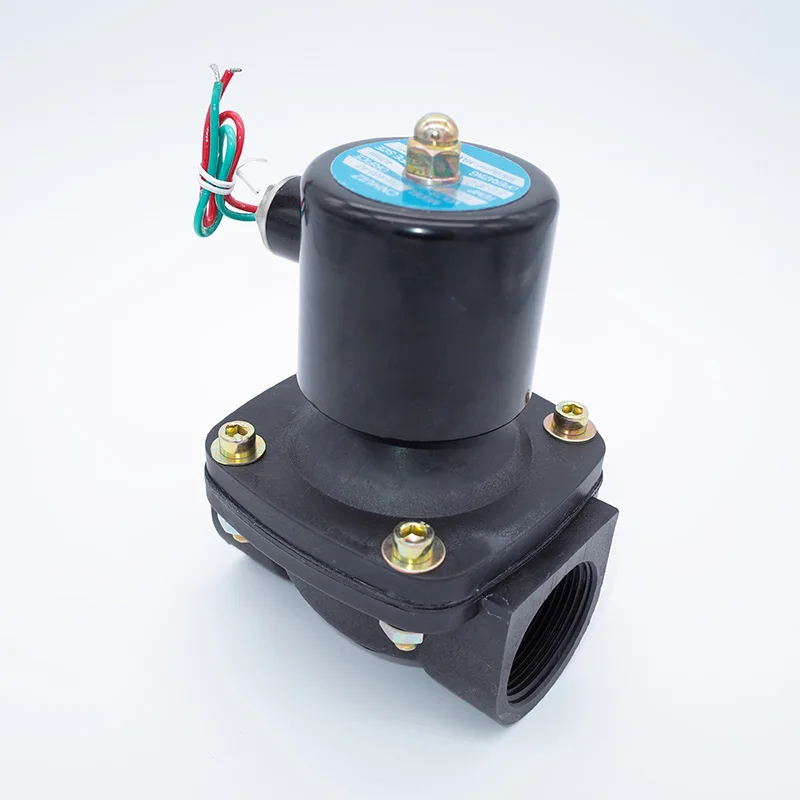 

2 way 2w series Air gas water solenoid valve 1-1/2" 2 inch 220V AC Normally close 2W400-40 2W500-50 large plastic valve
