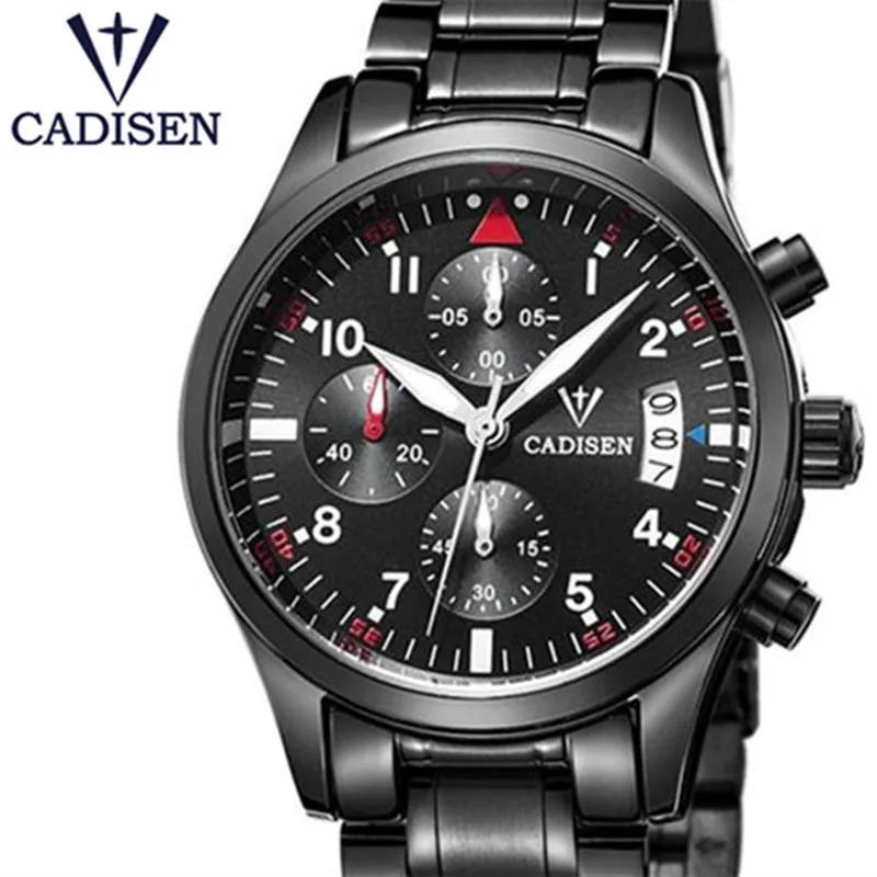 

2017 CADISEN Top Brand Male Clock Men Fashion Casual Wrist Watches Military Steel Waterproof Men's Watch Relogio Masculino
