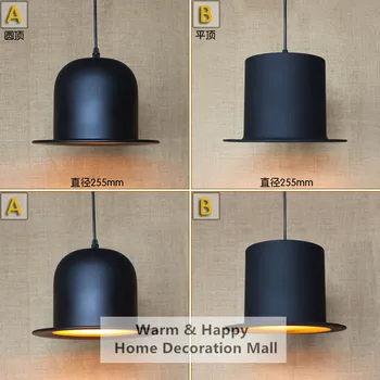 

Contracted Contemporary Creative New Popular Hat Chimney Pendant Lamp Clothing Store Bar Decoration Light Suspension Pendant Li