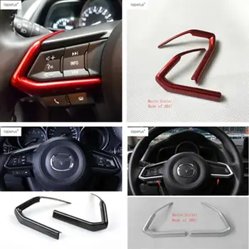 

Lapetus Accessories Fit For Mazda CX-9 CX9 2017 - 2020 ABS Car Steering Wheel Strip Molding Cover Trim 2 Piece / Colorful Kit