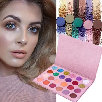

24 Colors Matte Shimmer Eye Shadow Palette Natural Luminous Long-lasting Matte Eyeshadow Eyes Makeup Cosmetics