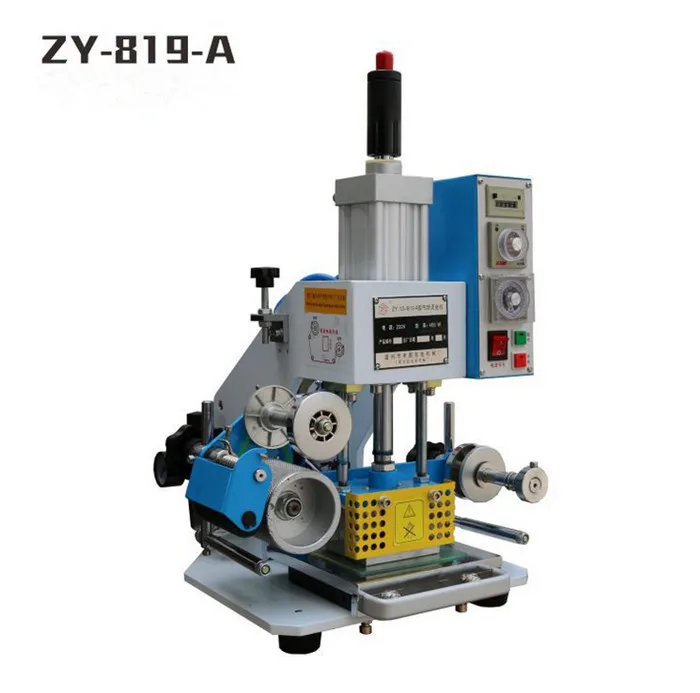 Small Pneumatic Heat Press Machine Logo Leather Embossed Label Printing