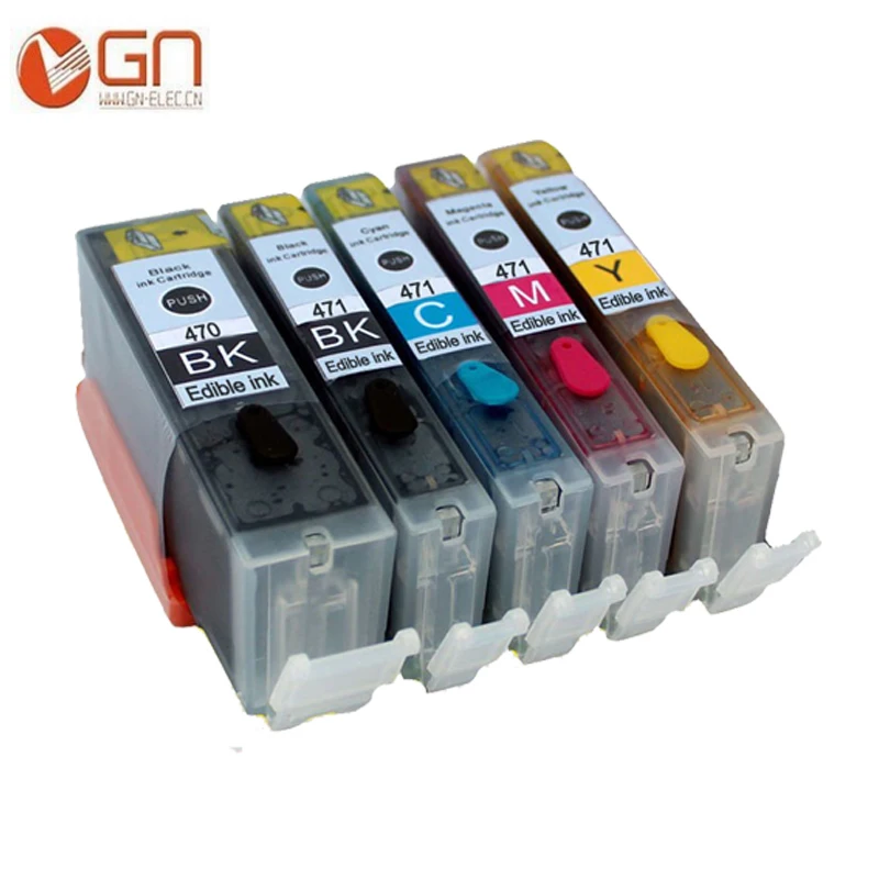 GN 5 шт. 470XL для Canon PGI 470xl CLI 471 съедобные чернильные картриджи CANON PIXMA MG 5740 8640 / TS 5040 6040