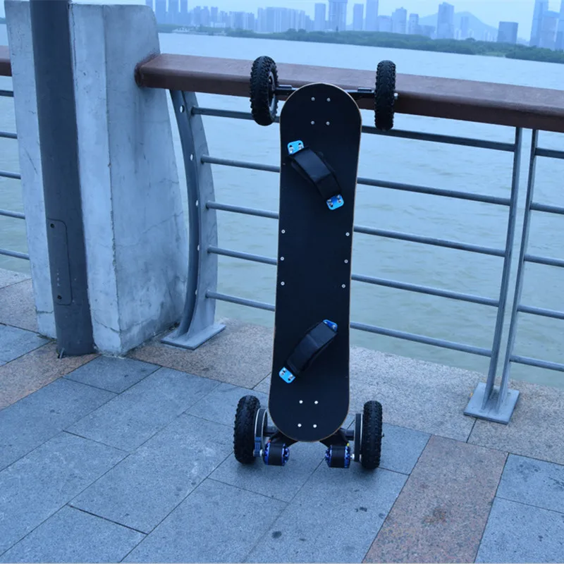 Cheap TURBO DUAL ENGINE 1650W*2PCS Four Wheel Electric Skateboard 4 Wheel Remote Control Electric Scooter A1 4