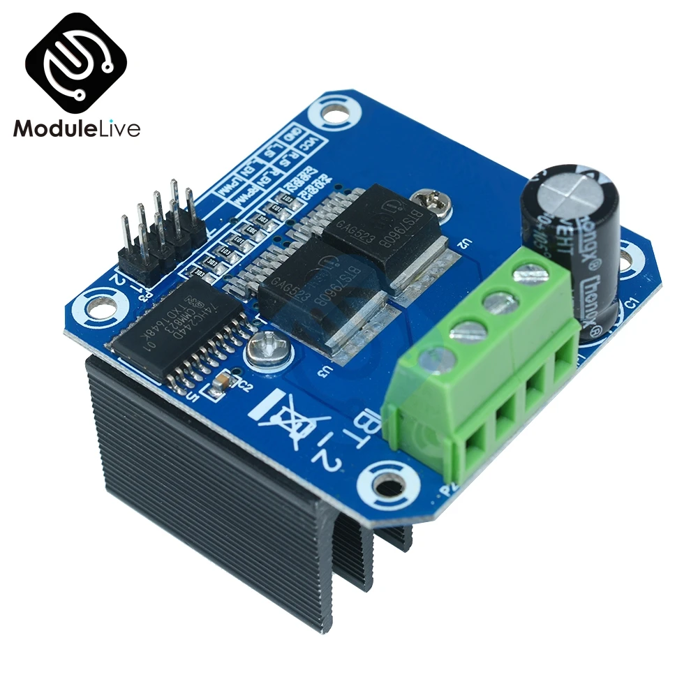 Модуль драйвера шагового двигателя BTS7960 B BTS7960B DC 43A H образный модуль ШИМ для Arduino