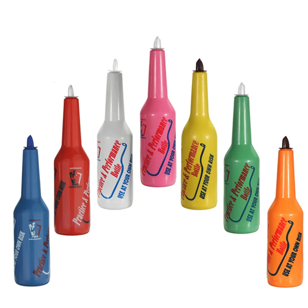 

Multiple Color Flair Bottles Bartending Practice Bar Pub Bottle Wine Cocktail Shaker 7 colors for choices Shaker Tools G970