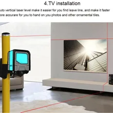 Лазерный уровень 2 линии L12R горизонтальный и вертикальный Красный Луч лазерная линия