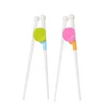 1 пара разноцветная Милая обучающая тренировочные палочки для еды детская китайская палочка для еды подарки для учащихся