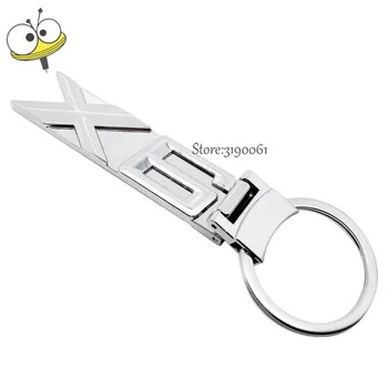

Fashion Key Chain 3D X6 Logo For BMW X6 M F16 E71 E60 E61 E63 E64 E65 E66 Keychain 3D Key Ring Holder Vehicle New Car Styling