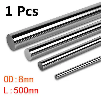 

DIA 8mm x L500MM Chrome Cylinder Linear Optical Axis/Shaft/Rail/Round Steel Rod