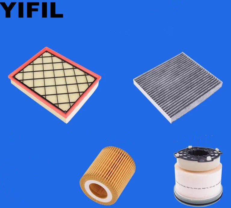 

4PCS/SET Air Filter+Oil Filter+Cabin Filter+Fuel Filter For Ford Everest Diesel 2016 2017,PX Ranger 2011