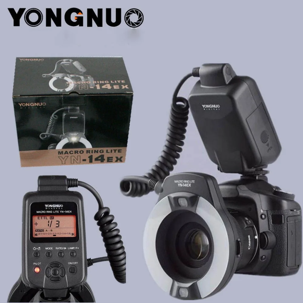 Yongnuo YN-14EX TTL LED Macro Ring Flash Light  Canon 5D Mark II 5D Mark III 6D 7D 60D 70D 700D 650D 600D