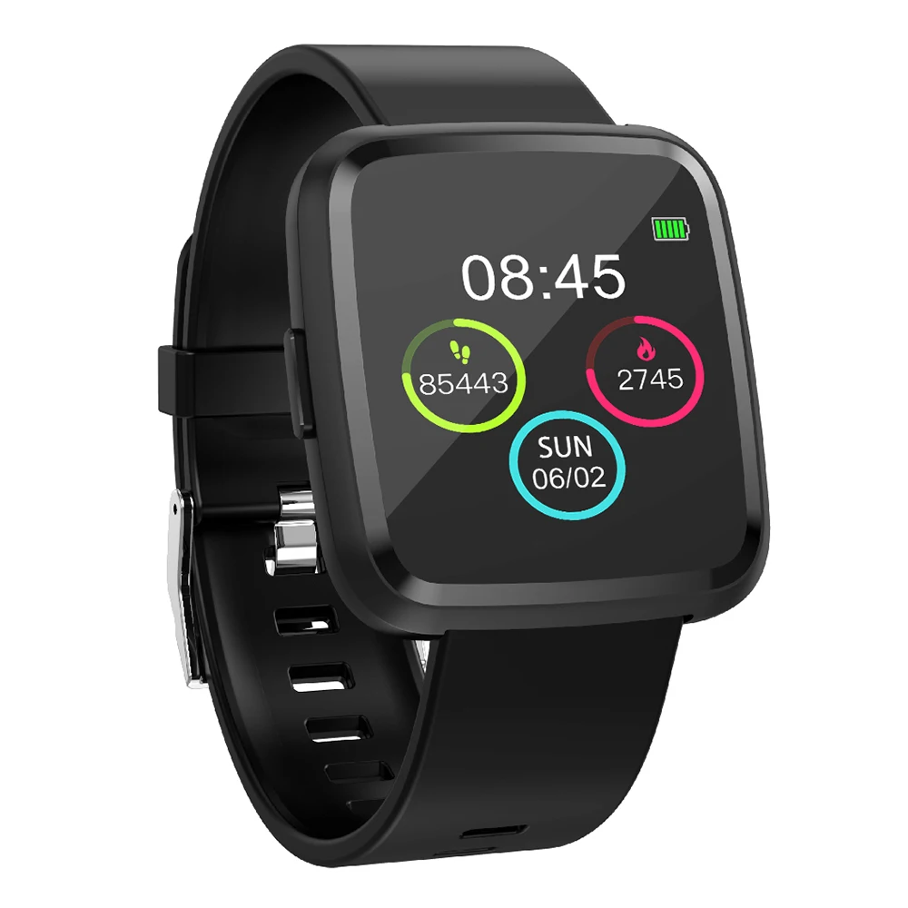 

Full Screen Touch Fitness Tracker Watch Smart Bracelet Sport Heart Rate Activity Tracking Step Counter Wristband Watch Tracker