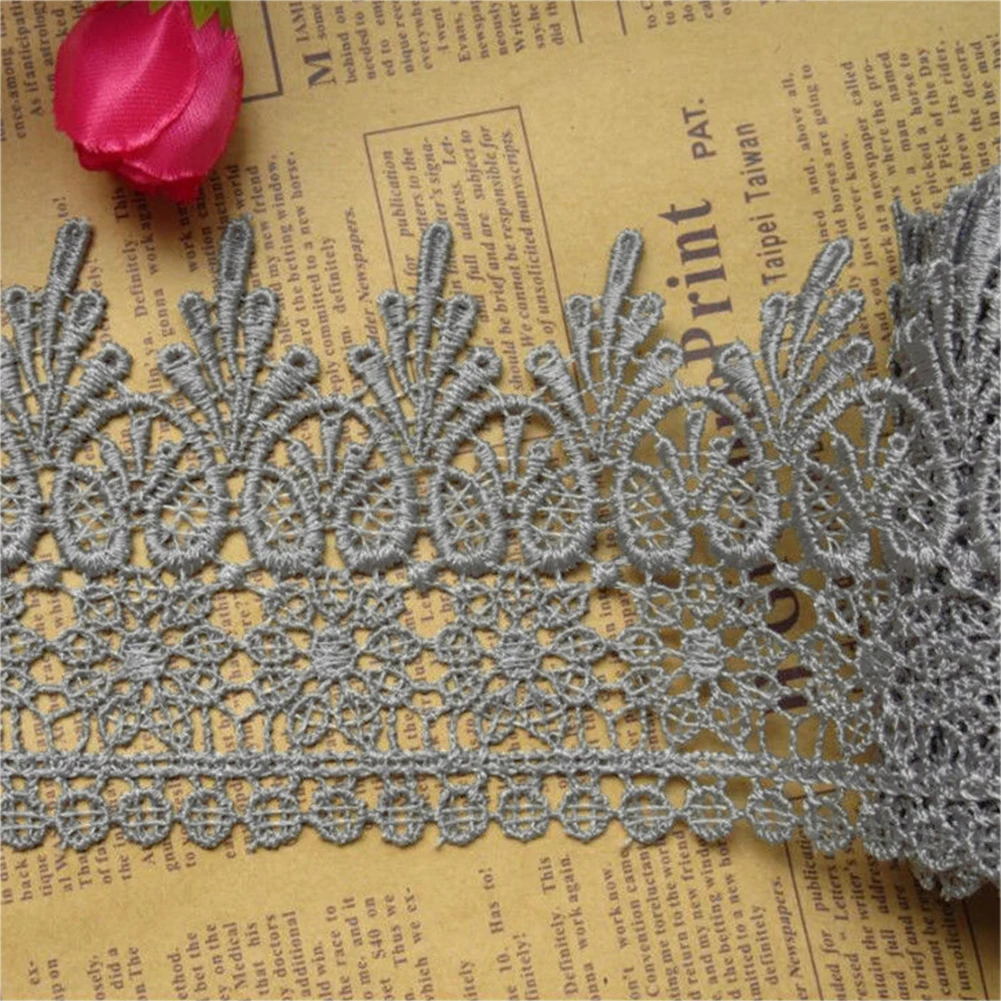 

15 Yards Vintage Beige Wedding Bridal Embroidered Lace Edge Trim Ribbon Applique DIY Sewing Crafts
