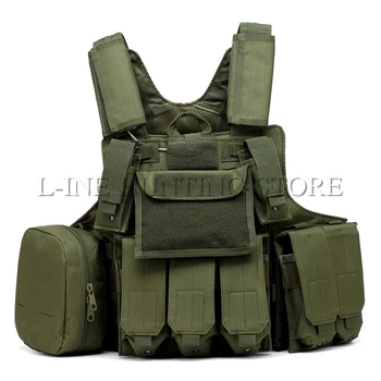 

Tactical Military Vest Strike Battle Combat Airsoft Molle Hunting Assault Plate Carrier Vest Lightweight