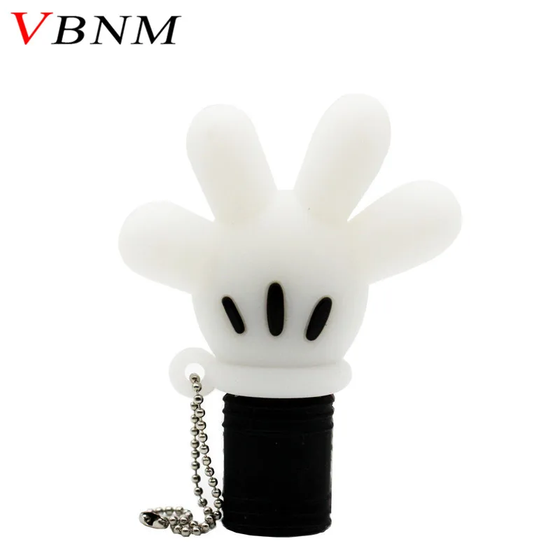 VBNM cute Mickey hand pen drive Mickey Mouse glove usb