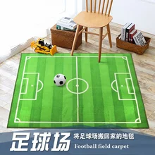 Ковер с рисунком футбольного поля Кубок мира футбол детский ползающий Коврик Прямоугольный нескользящий машинная стирка TPR противоскользящее дно