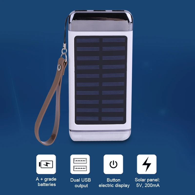 bilder für 8000 mah Solar Ladegerät Power Bank Tragbare Lade Externes Batterie Power Für iphone Für Huawei Handys bilder für 8000 mah Solar Ladegerät Power Bank Tragbare Lade Externes Batterie Power Für iphone Für Huawei Handys