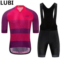 LUBI команда мужчин Лето Велоспорт Джерси нагрудник короткий комплект одежда дышащий волосипедный костюм комплекты одежды велосипедная Одежда дорожный костюм
