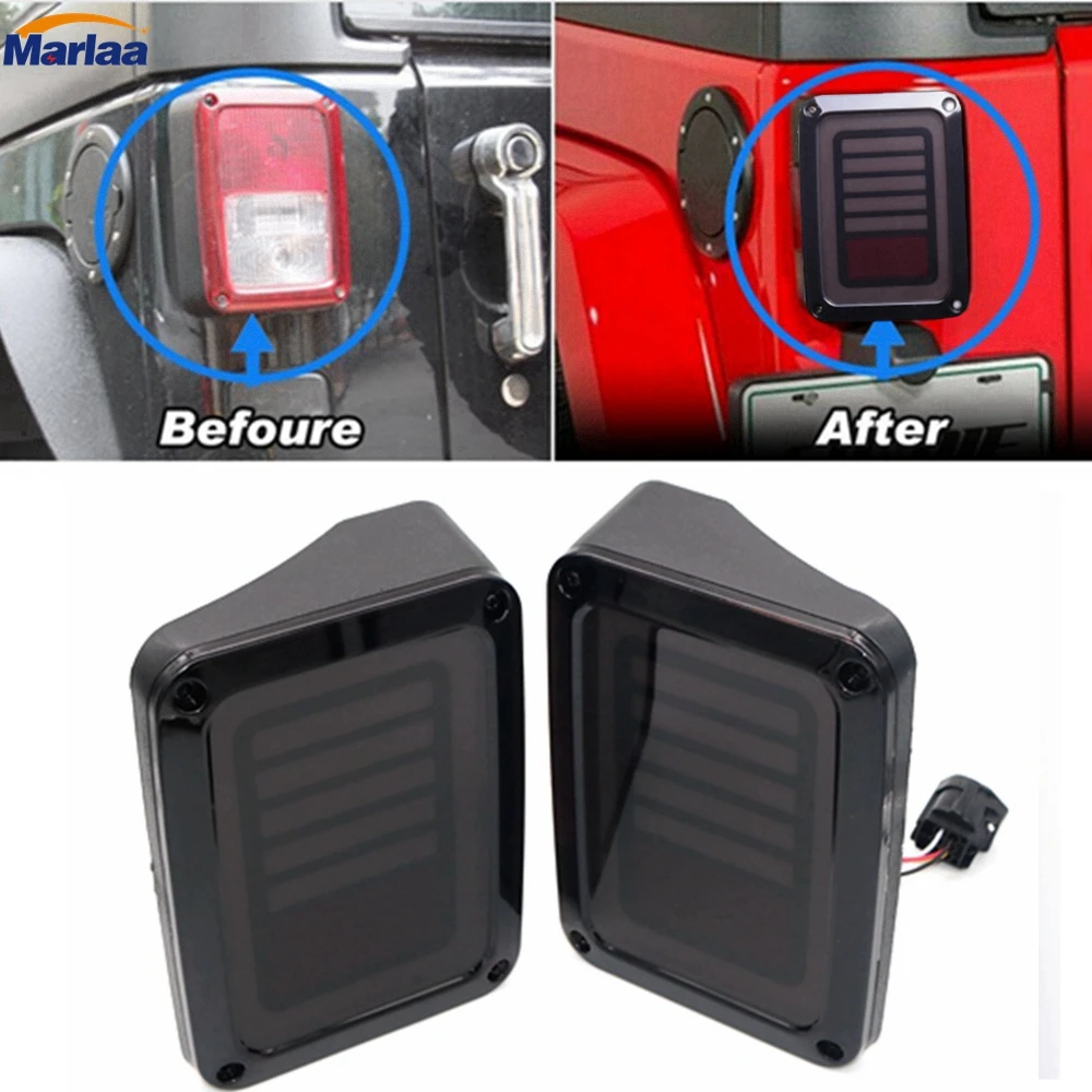 LED Rear Tail Light kit for Jeep wrangler JK 07 16 Tail Lights Brake