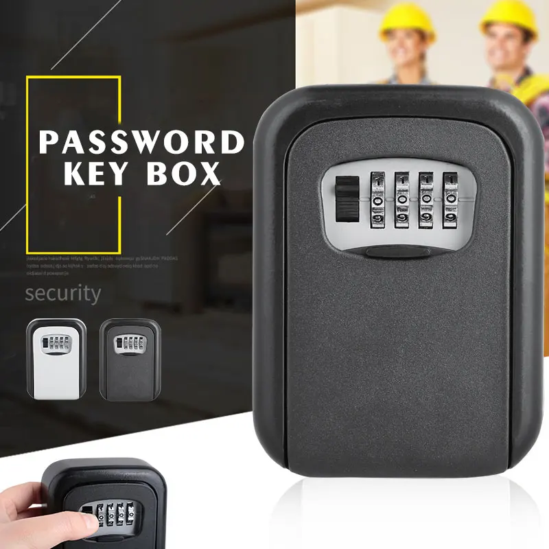 Металлический сбрасываемый код безопасности ключ коробка замок удобный замок для хранения прочный цифровой настенный замок коробка магазин
