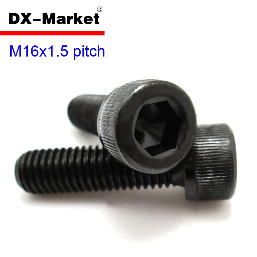 m16*1.5 pitch Hex Socket bolt class 12.9 m16x1.5 Fine Thread screw Alloy Steel fastener A001 | Оборудование